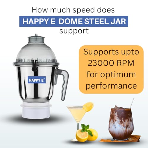 HAPPY E Sujata Dome Steel Jar | Sujata Mixer Grinder (1500 ml) - Image 5