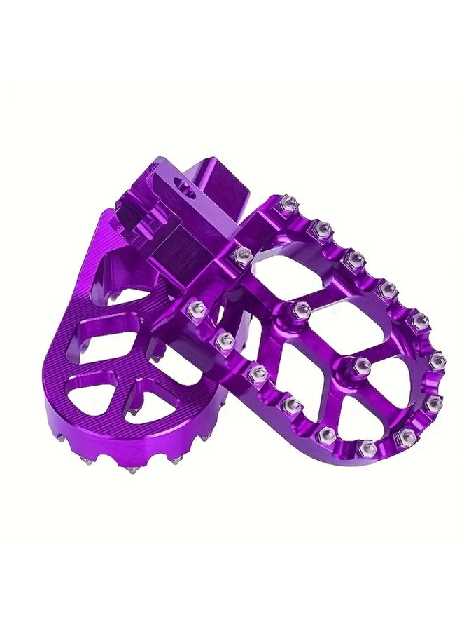Motorcycle Foot Pedals Multicolored Off Road Bike Pedals Ergonomic Shock Absorbing Safety Design - Image 5
