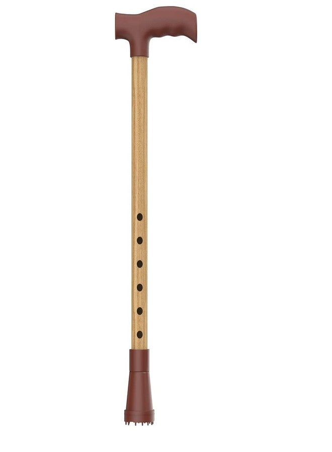 SMIC Adult Walking Stick Cane for Men/Women/Old Age People, Aluminum, Height Adjustable Walking Stick (Brown) - Image 1