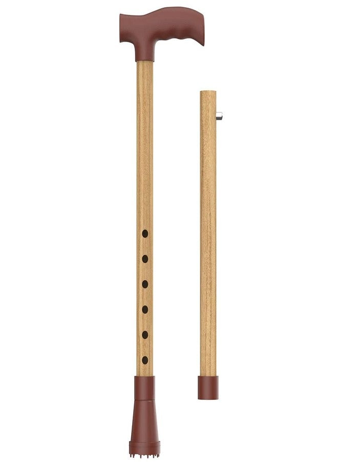 SMIC Adult Walking Stick Cane for Men/Women/Old Age People, Aluminum, Height Adjustable Walking Stick (Brown) - Image 2