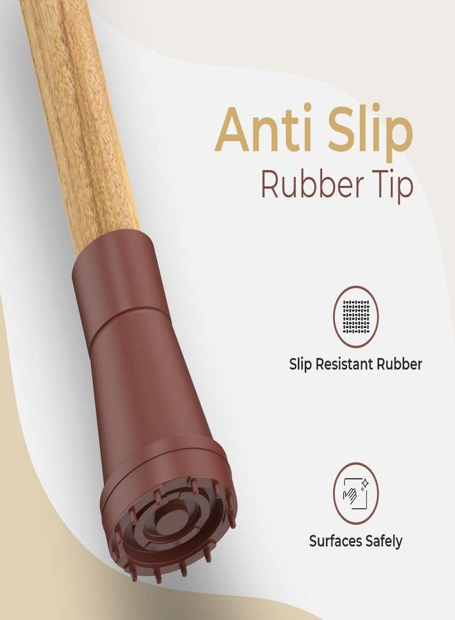 SMIC Adult Walking Stick Cane for Men/Women/Old Age People, Aluminum, Height Adjustable Walking Stick (Brown) - Image 4