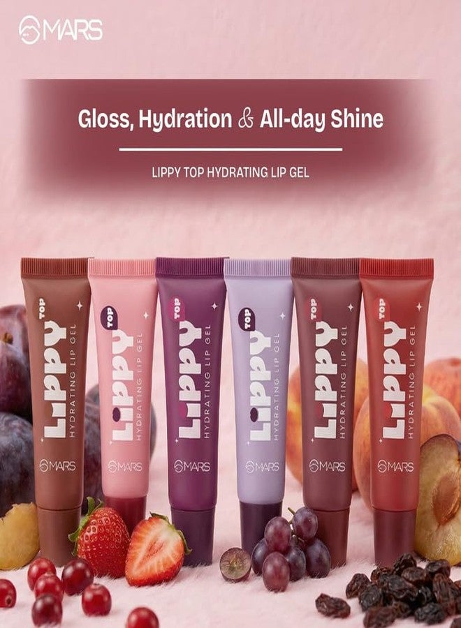 MARS Lippy Top Hydrating Lip Gel (10ml) (06-TOASTY RAISIN) | Nourished With Vitamin-E & Shea Butter | Long Lasting Hydration | Glossy Finish | Easy to Apply - Image 4
