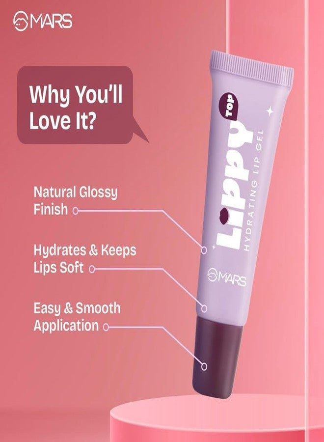 MARS Lippy Top Hydrating Lip Gel (10ml) (06-TOASTY RAISIN) | Nourished With Vitamin-E & Shea Butter | Long Lasting Hydration | Glossy Finish | Easy to Apply - Image 2