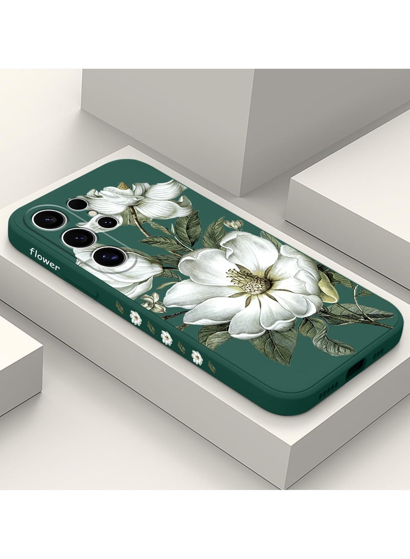 for Samsung Galaxy S25 Ultra Case, Creative Patterns Slim Non Slip Lightweight Phone Cover for Galaxy S25 Ultra 6.9 inch, Cotton Green - Image 2