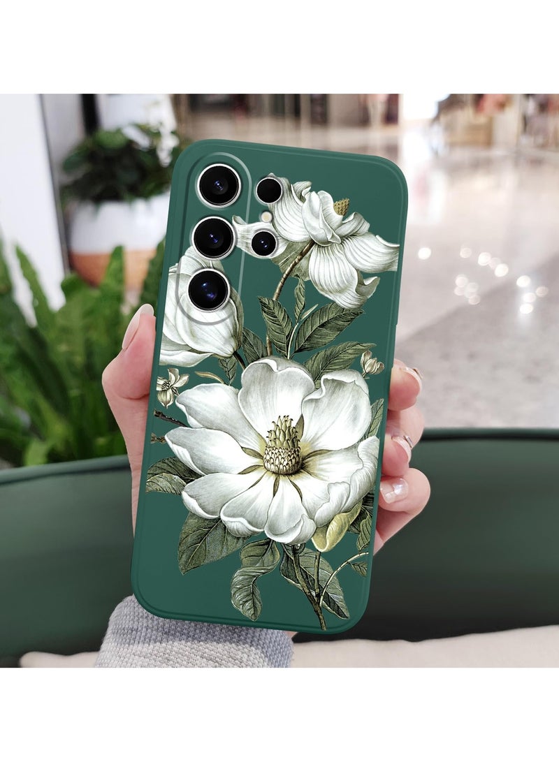 for Samsung Galaxy S25 Ultra Case, Creative Patterns Slim Non Slip Lightweight Phone Cover for Galaxy S25 Ultra 6.9 inch, Cotton Green - Image 4