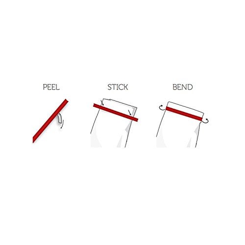 AwePackage Peel-and-Stick Tin Tie - Black, 7 inch (100) - Image 3