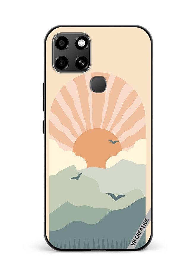 VR CREATIVE - Protective Case Cover For Infinix Smart 6 Abstract Landscape Design Multicolour - Image 1