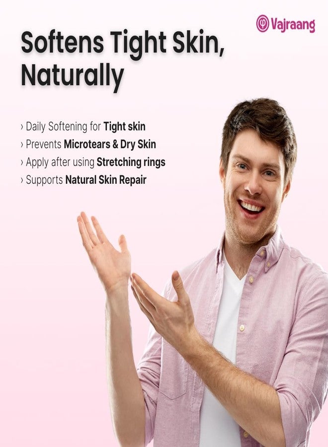 vajraang Fore-Stretch Phimosis Cream | Non‑Steroidal Moisturizer with Urea + Lactic Acid for Softening Tight Foreskin, Repairing Micro‑Tears | Natural phimosis solution - Image 3