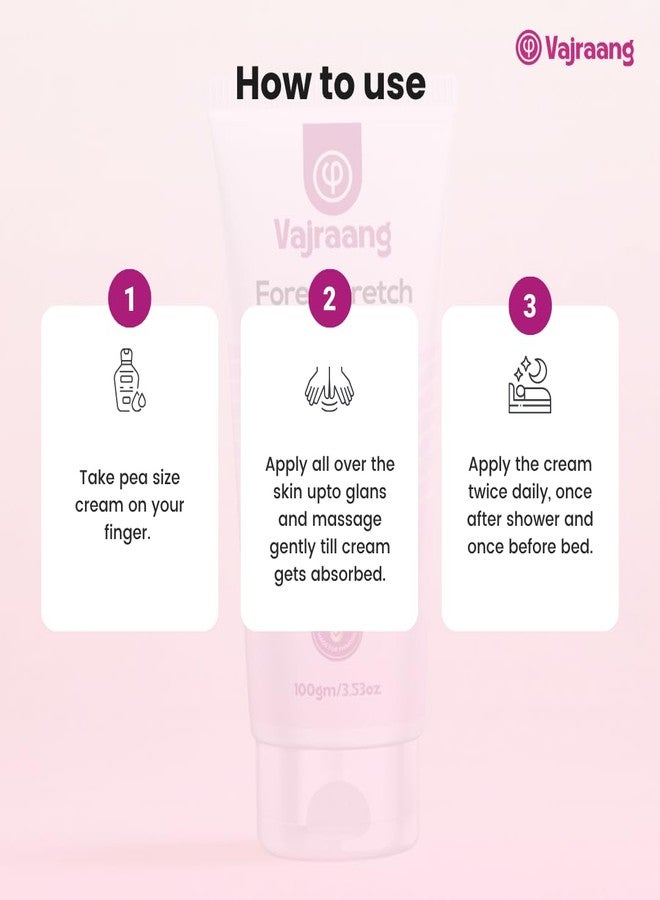 vajraang Fore-Stretch Phimosis Cream | Non‑Steroidal Moisturizer with Urea + Lactic Acid for Softening Tight Foreskin, Repairing Micro‑Tears | Natural phimosis solution - Image 5
