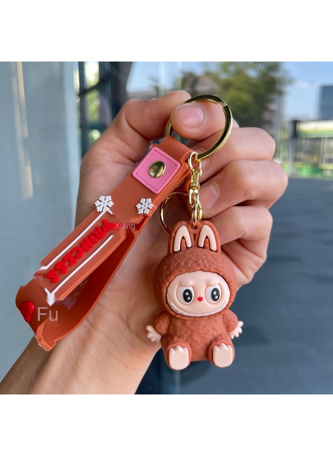 NIBEMINENT LABUBU Keychains, Cute Figurines, Student Schoolbag Pendants And Gifts 