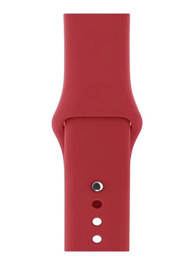 vesus Solid Replacement Band For Apple Watch Series 5/4/3/2/1 Wine Red