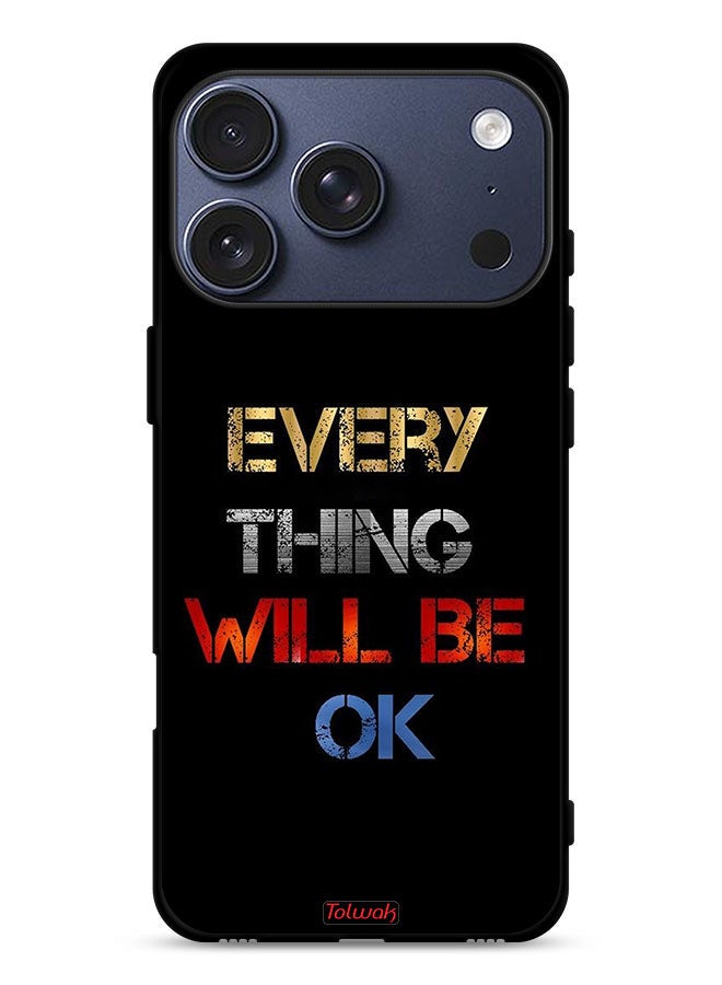 Tolwak Apple iPhone 17 Pro Protective Case Cover Everything Will Be Ok - Image 1