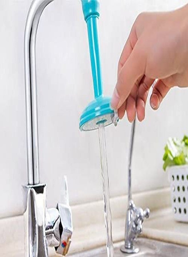 Tactine 360 Degree Tap Extension Faucet Long Silicone Adjustable Flexible for Normal tap/Bathroom/Wash Basin Plastic Kitchen Sink Tap Faucet Nozzle with 2 Types Water Flows - Large (1 pic) - Image 1