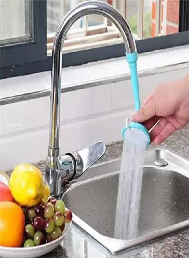 Tactine 360 Degree Tap Extension Faucet Long Silicone Adjustable Flexible for Normal tap/Bathroom/Wash Basin Plastic Kitchen Sink Tap Faucet Nozzle with 2 Types Water Flows - Large (1 pic) - Image 4