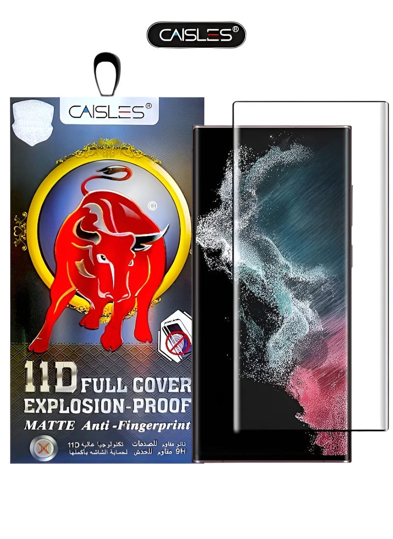 CAISLES - 11D Nano anti-fingerprint screen protector for Samsung Galaxy Note 20 Ultra, curved design, superior edge-to-edge protection with ultra-clear matte anti-fingerprint nano ceramic - Image 1