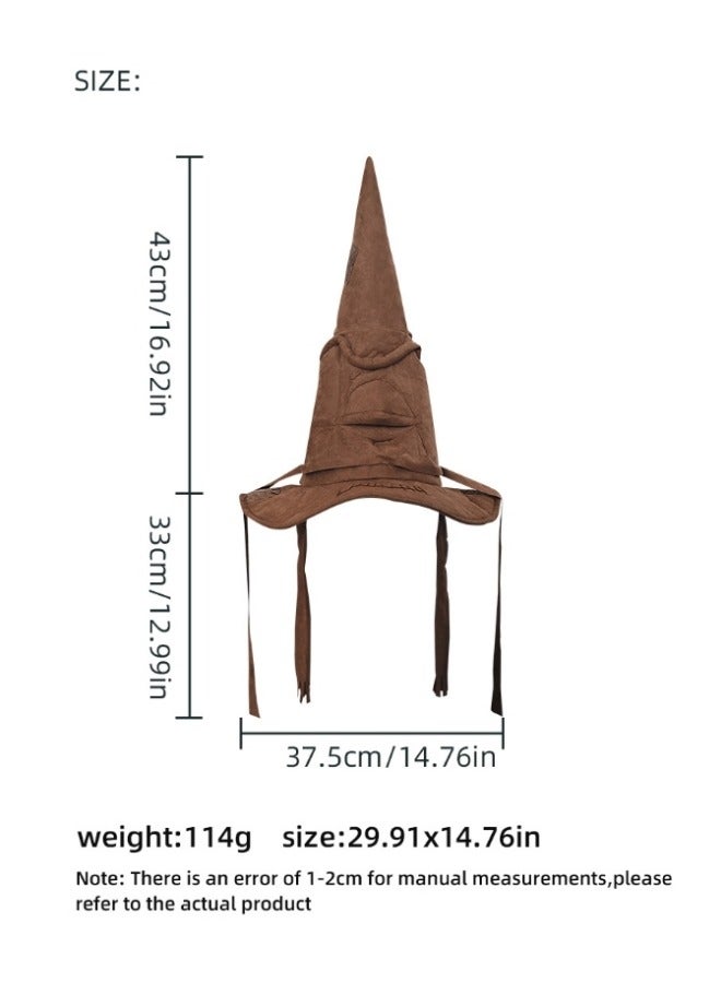 GGEROU Witch Hat Patch Ribbon Cotton Cosplay Dress up Stage Props Headdress Costume Accessories Party Festival - Image 3