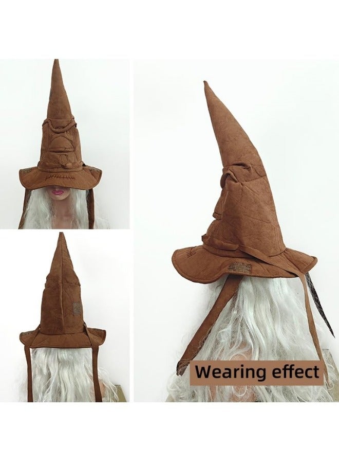 GGEROU Witch Hat Patch Ribbon Cotton Cosplay Dress up Stage Props Headdress Costume Accessories Party Festival - Image 4