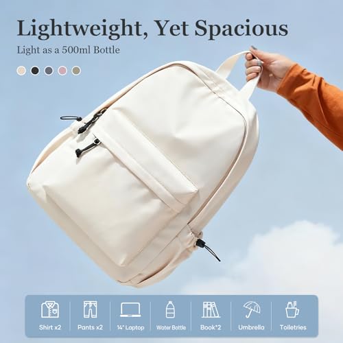 WEPOET White Bookbags For Teen Girls Boys Waterproof College Backpack Middle School bags Lightweight Travel Rucksack Casual Daypack Laptop Backpacks For Men Women - Image 3
