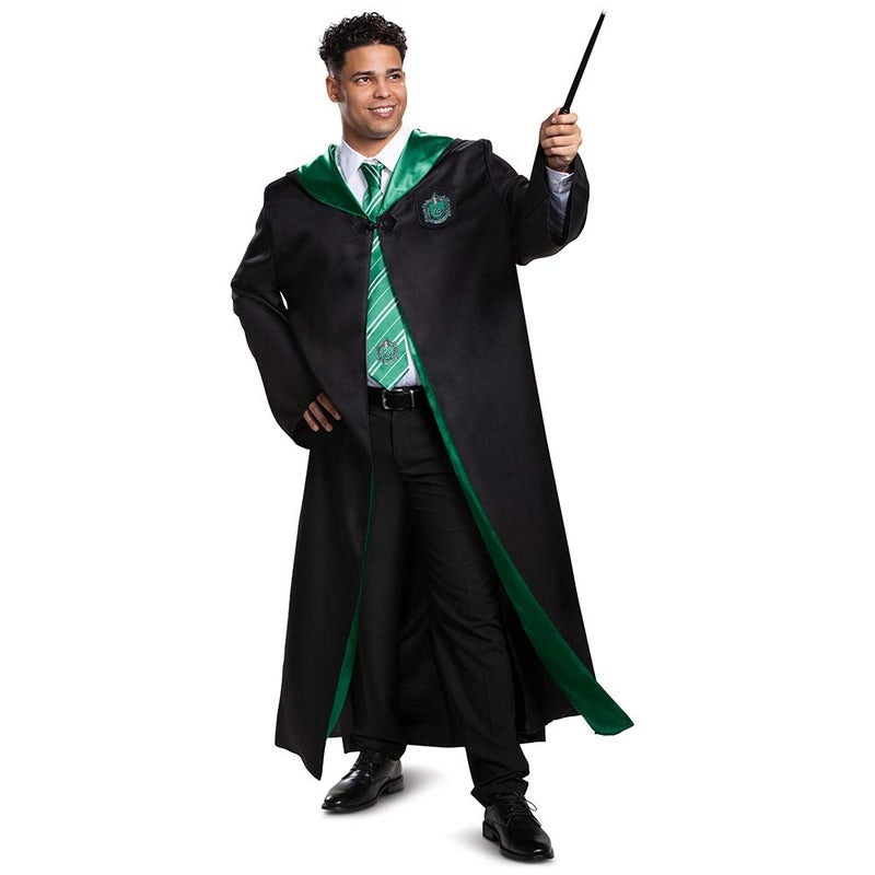 Disguise unisex adult Slytherin Costume Outerwear, Black & Green, Medium 38-40 US - Image 5