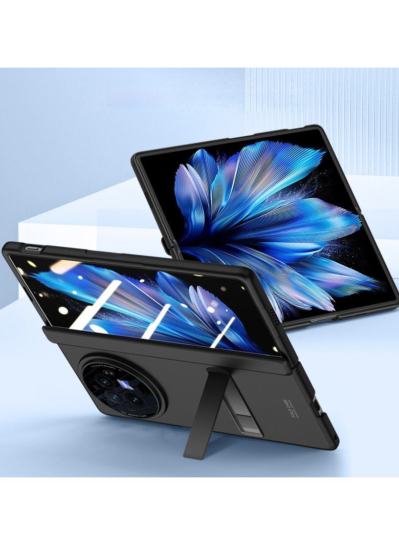 General Flip Case Compatible with Vivo X Fold 3 Case with Kickstand, Ultra-Thin Lightweight Case Compatible with Vivo X Fold 3 with Built-in HD Screen Protector Shockproof Full Protective Hard PC  - Image 1