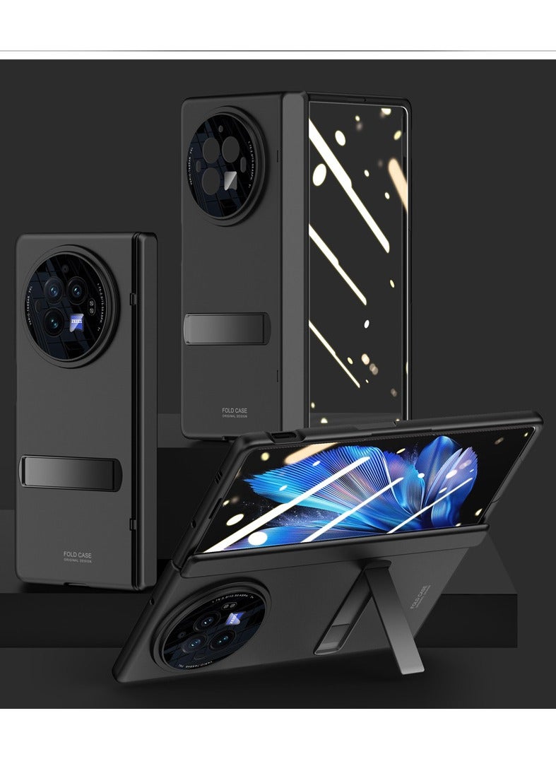 General Flip Case Compatible with Vivo X Fold 3 Case with Kickstand, Ultra-Thin Lightweight Case Compatible with Vivo X Fold 3 with Built-in HD Screen Protector Shockproof Full Protective Hard PC  - Image 3
