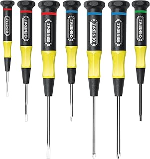 General Tools General Tools 67123 Seven-Piece Precision Screwdriver Set , Black - Image 1
