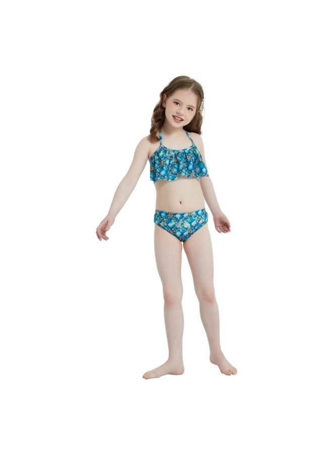 Loquat 2023 Summer Adult Swimwear Girl Mermaid Swimsuit Mermaid Princess Suit Mermaid Performance Suit Tail-Color:E431 Two-piece Set- - Image 1