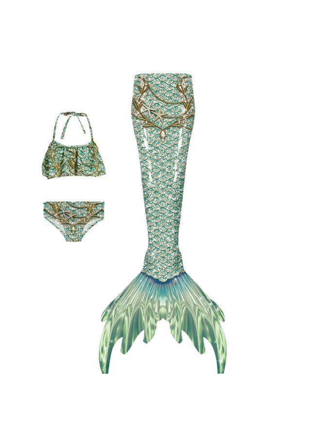 Loquat 2023 Summer Adult Swimwear Girl Mermaid Swimsuit Mermaid Princess Suit Mermaid Performance Suit Tail-Color:E431 Two-piece Set- - Image 5