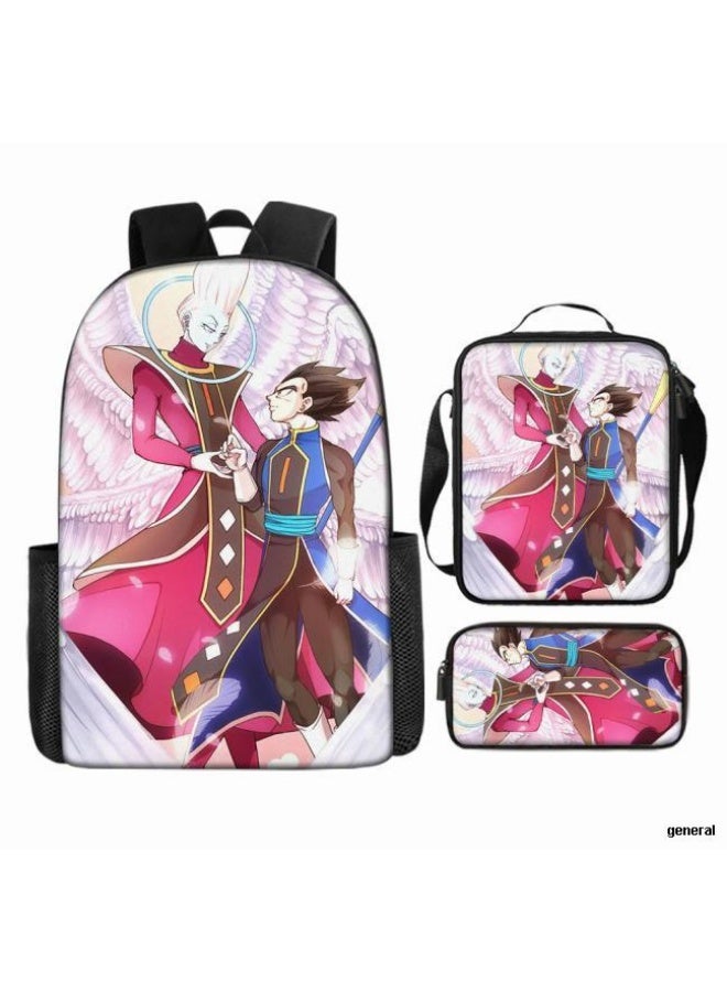 عام حقيبة الظهر المطبوعة الشائعة - مجموعة حقيبة الظهر المكونة من ثلاث قطع (يمكن استخدامها للطلاب والأطفال والأصدقاء للنزهات وتسلق الجبال وما إلى ذلك) - 95 - Image 1