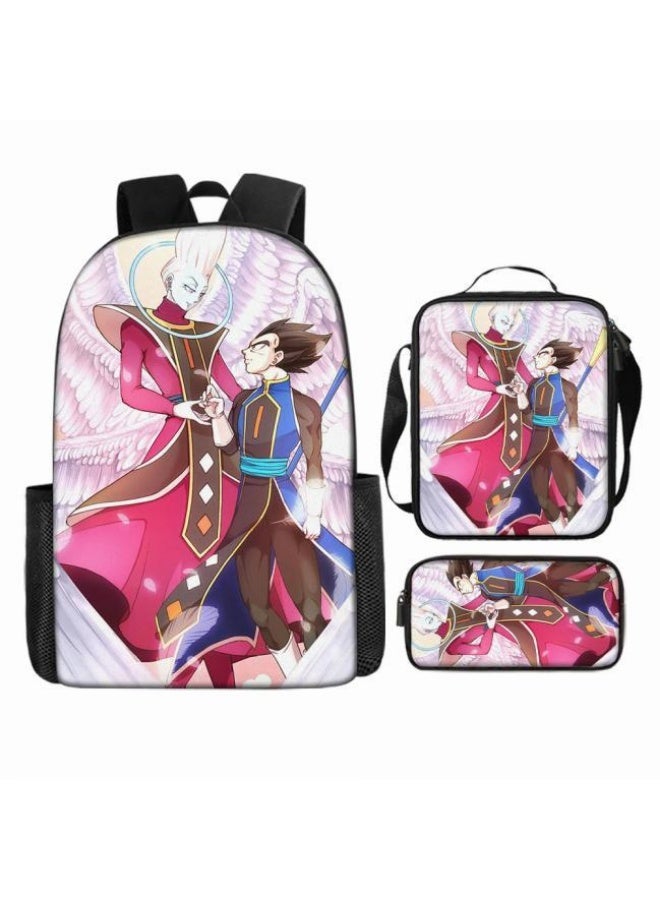 عام حقيبة الظهر المطبوعة الشائعة - مجموعة حقيبة الظهر المكونة من ثلاث قطع (يمكن استخدامها للطلاب والأطفال والأصدقاء للنزهات وتسلق الجبال وما إلى ذلك) - 95 - Image 2