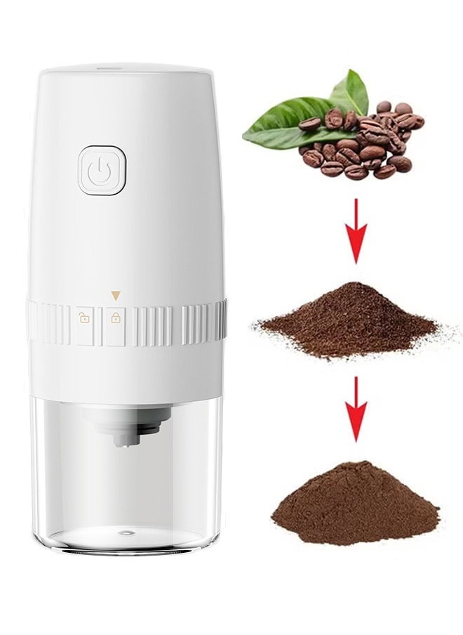 Haidue Portable Fully Automatic Coffee Grinder  Fully Automatic Grinder 13W White  - Image 1
