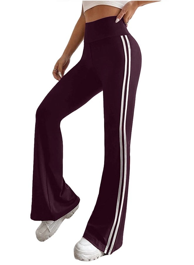 Nileton Sport Leggings Pants – Flared Leg – Side Stripe  - Image 1