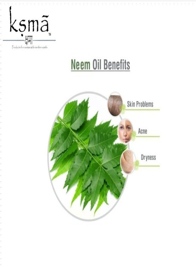 Ksma Pure Neem Oil | Cosmetic Grade - Natural Solution for Skin and Hair Care | Cold Pressed | Organic - Nourishes, Moisturizes, and Soothes (100ml, Neem Oil) - Image 3