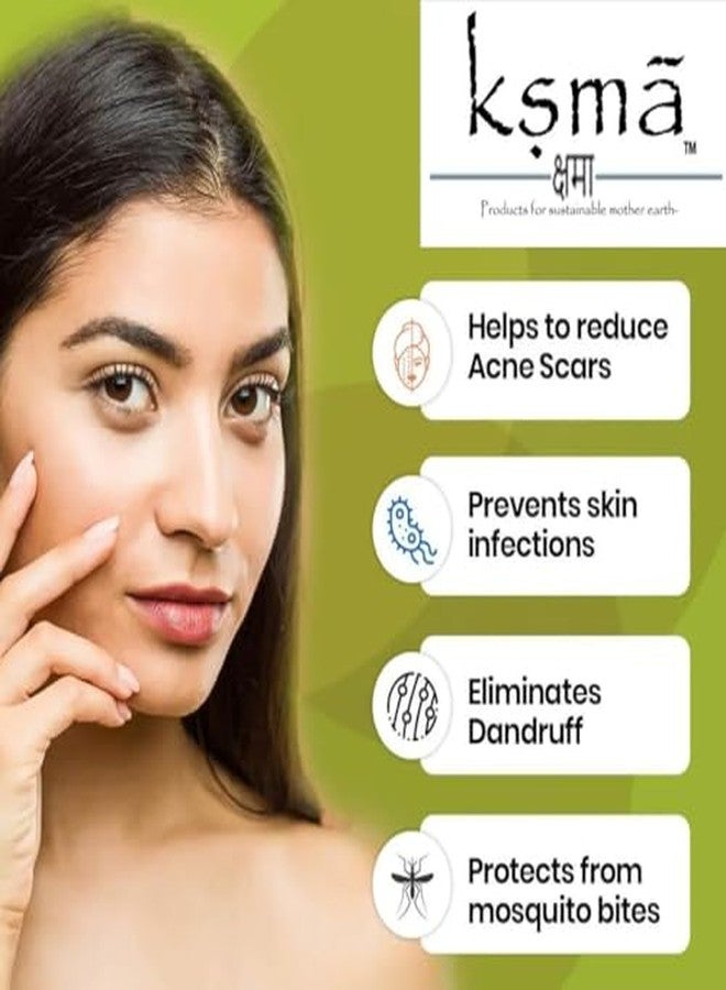 Ksma Pure Neem Oil | Cosmetic Grade - Natural Solution for Skin and Hair Care | Cold Pressed | Organic - Nourishes, Moisturizes, and Soothes (100ml, Neem Oil) - Image 5