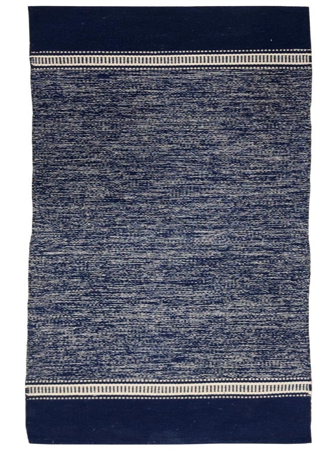 Purpledip Cotton Floor Runner Yoga Mat: Handwoven Heavy Weave Anti-Skid Mats For Yogasana, Pranayam, Surya Namaskar Or Any Exercise (12043A) - Image 1