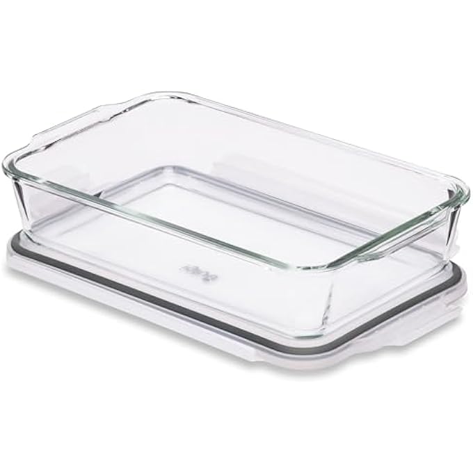 Igluu Meal Prep Glass Oven Dish With Airtight Lid 22L  Set Of 2  Borosilicate Lasagne Dish For Oven Microwave Freezer - Image 4