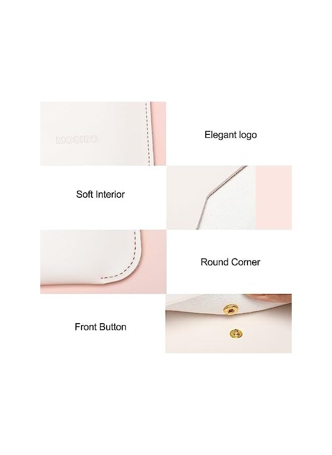 Mosiso Laptop Sleeve Compatible with MacBook Pro 14 inch 2021 2022 M1 A2442, Compatible with MacBook Air/Pro, 13-13.3 inch Notebook, Carrying Bag with Small Case & Mouse Pad & Cable Organizer, Beige  - Image 5