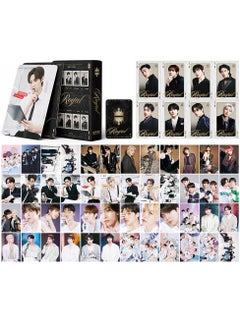 زد Integrated small card KPOP Korean Wave photo card 55 boxed DIY collection IVE support ATEEZ black gold small card -ROYAL 