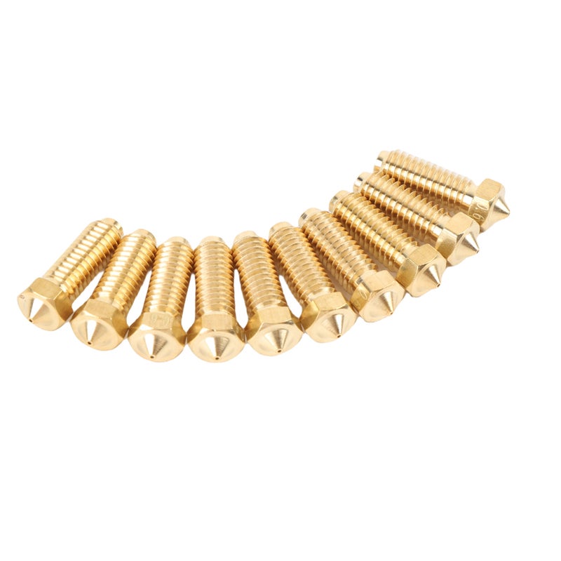 10PCS Brass Nozzles Replacement for Kobra 3 Combo 3D Printer Extruder Hotend Nozzle Kit 0.6mm - Image 5