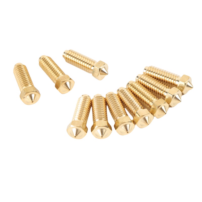 10PCS Brass Nozzles Replacement for Kobra 3 Combo 3D Printer Extruder Hotend Nozzle Kit 0.6mm - Image 4