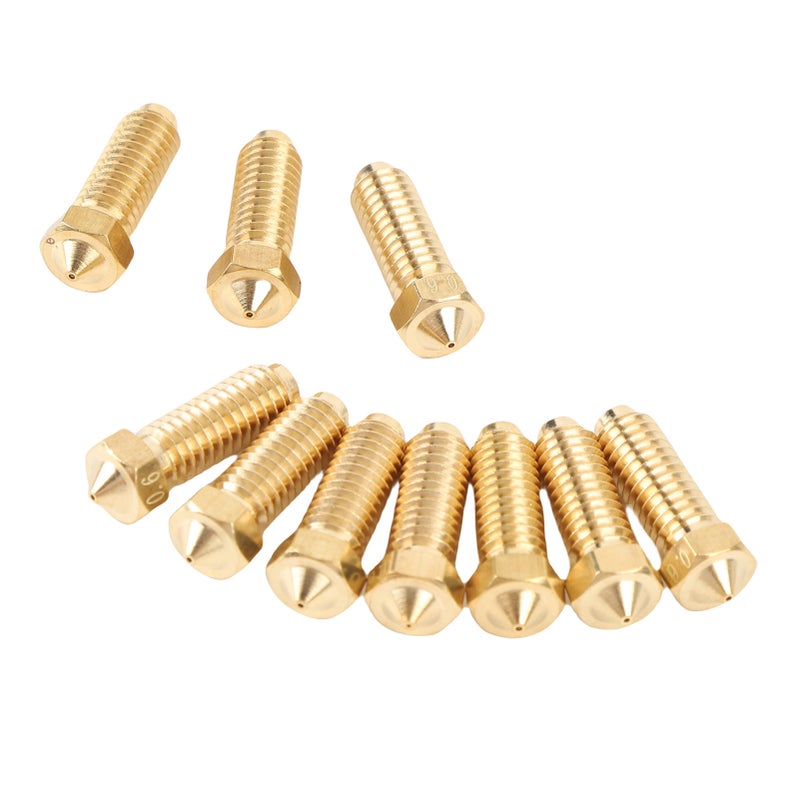 10PCS Brass Nozzles Replacement for Kobra 3 Combo 3D Printer Extruder Hotend Nozzle Kit 0.6mm - Image 3