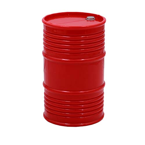 Treehobby RC Truck Oil DrumPlastic Oil Drum Container for 110 SCX10 CC01 D90 RC4WD RC Rock Crawler Decorative AccessoriesRed - Image 1