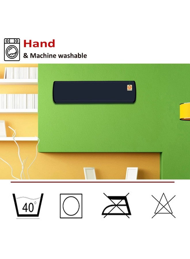 KANUSHI industries® 100% Waterproof Split AC Cover Set For Indoor And Outdoor Unit 1.5 to 2.0 Ton Capacity (AC-IN-OUT-WATERPROOF-NAVY-BLUE-01), Plastic - Image 3