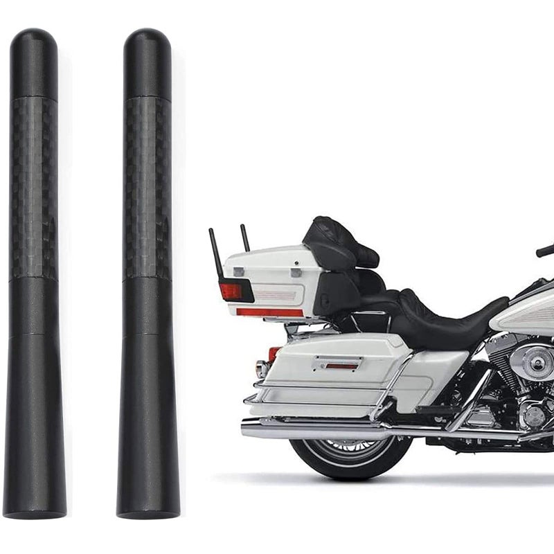Bingfu Motorcycle Carbon Fiber Antenna Mast Motorcycle Radio Antenna Replacement 2-Pack Compatible with Motorcycle 1989-2024 Touring Electra Glide Road Glide Tour Ultra Classic - Image 1