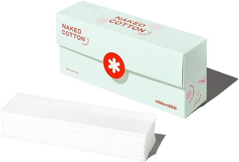 White Rabbit  NAKED COTTON Stripped  Customized Sheet Mask Treatments  Create Own Face Mask Soaked in Toner Serum Essence  100 Cotton Unbleached LintFree  Natural  CrueltyFree  180 Count