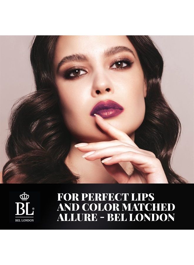 BL Color Matched Lip Liner & Lipstick Set (Rose) - Full-Coverage Argan Long Lasting Lipstick and Lip Liner Set With Natural Oils for Nourishment, Hydration, & Protection - Chemical-Free - Image 3