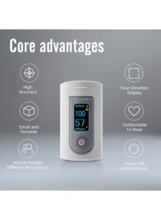 Finger Pulse Oximeter – Oxygen Saturation & Heart Rate Monitor – SpO2 Fingertip Meter with LED Display - Image 3