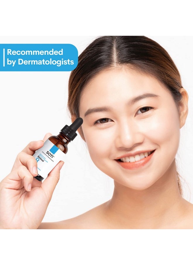 SOTI Soti 2.5% Retinol Serum, Reduces Wrinkles, Age Spots, Post-Acne Marks. Stimulates Collagen, Firm Skin, Anti Aging with Hyaluronic Acid, Niacinamide (30ml)  - Image 4