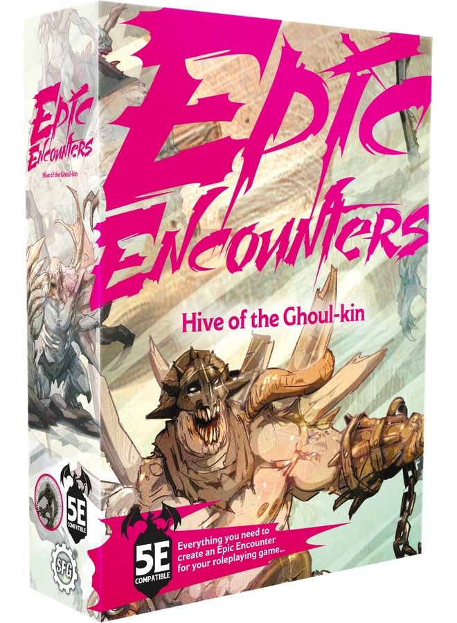 Steamforged Games Epic Encounters: Hive Of The Ghoulkin 15 Highly Detailed Unpainted Miniature Dungeons And Dragons 5E Compatible Expansion Ttrpg Dnd D&D Ages 14+ - Image 2