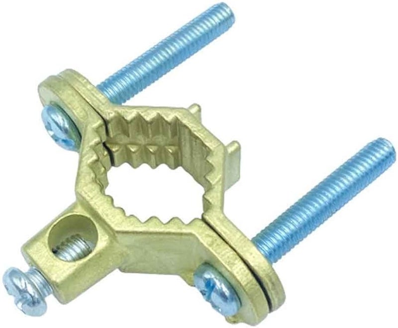 مجموعة مشبك أرضي من سبيكة النحاس لأنابيب المياه من 1/2 إلى 1 بوصة وربط القناة الفولاذية - Image 4